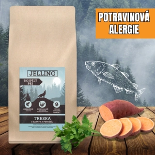 TRESKA S BATÁTY A PETRŽELÍ - DOSPĚLÝ PES STŘEDNÍHO PLEMENE